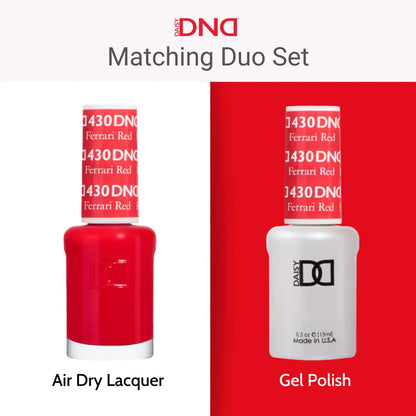 DND Gel Polish Set, Sheer Collection, UV/LED GelPolish and Air Dry Nail Lacquer, Matching Chip-Free Polish Duo, 0.5 Fl Oz Each Ivory Cream