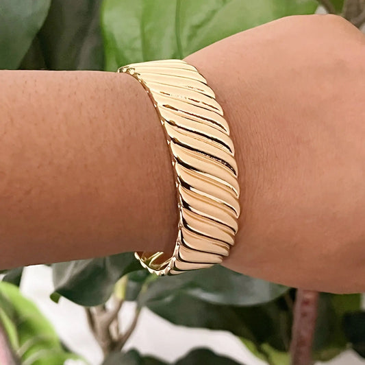 Cabled Cuff Bracelet