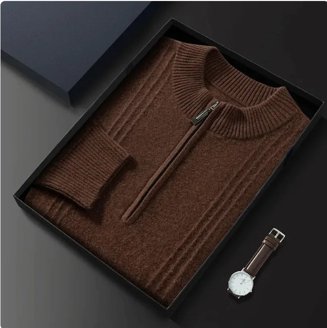 Men's Classic Knit Half-Zip Sweater