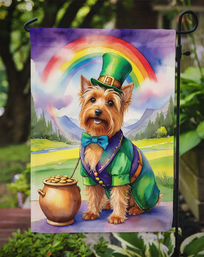 Australian Terrier St Patrick's Day Garden Flag