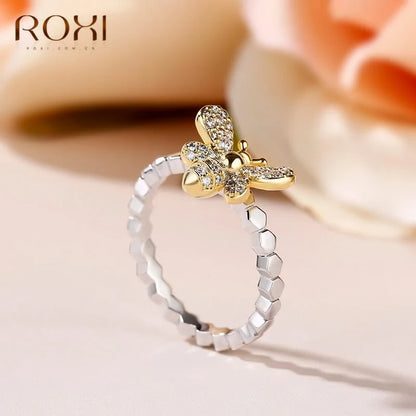 Honeycomb Ring - Accented Bee