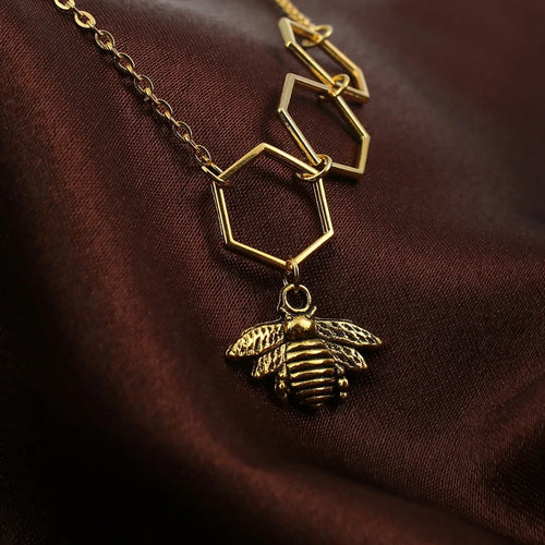 Honeycomb Necklace And Chain