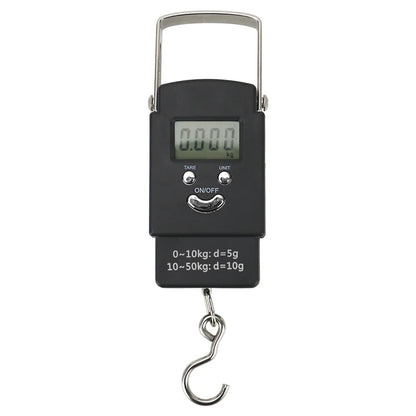 Portable Fish Scale Travel LCD Digital Hanging Luggage Electronic 110lb / 50kg