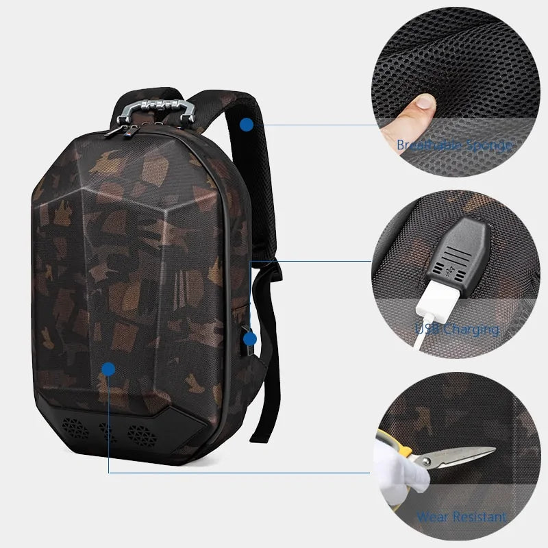 Multifunktions-Reiserucksack mit USB Bluetooth