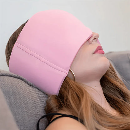 Migraine Relief Hat Mask - Cold Compress Hood