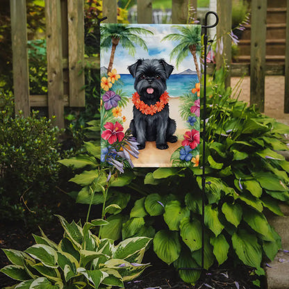 Affenpinscher Luau Garden Flag