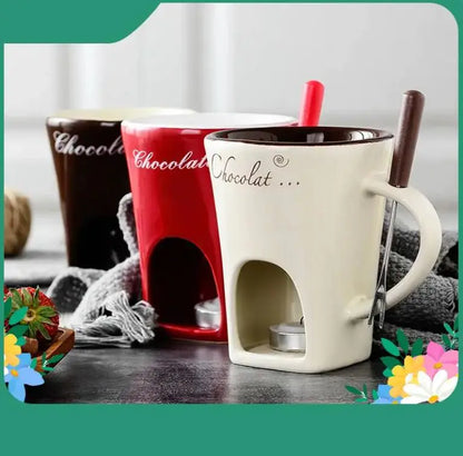 Ceramic Chocolate Cheese Ice Cream Hot Pot Mug