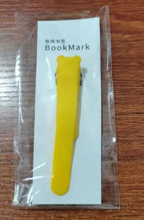 Simple Solid Color Silicone Bookmark Holder With Pages