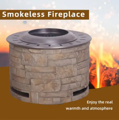 Stackstone Look Smokeless Firepit With Wood PelletTwigWood As The Fuel