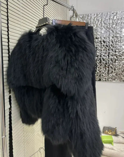 Women's Fur Young Coat Lapel