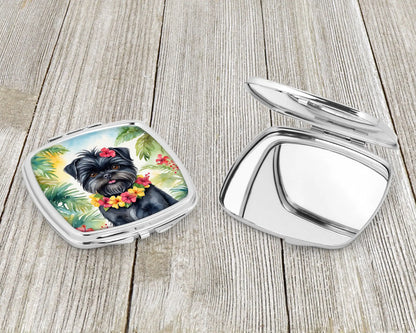 Affenpinscher Luau Compact Mirror