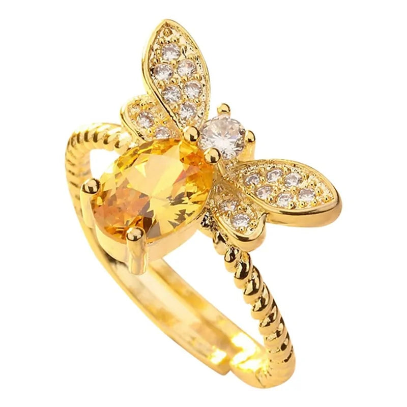 Crystal Bee Ring - Matching