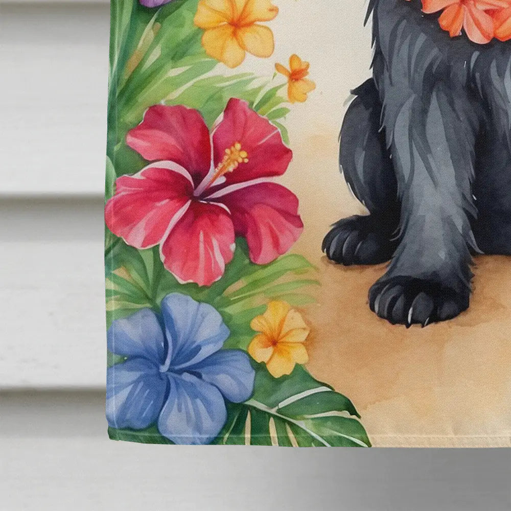 Affenpinscher Luau House Flag