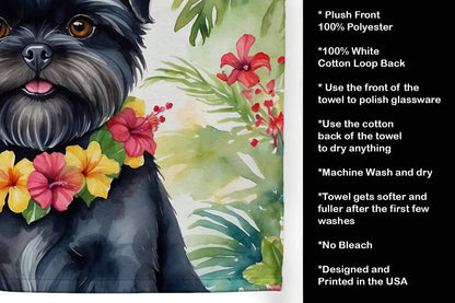 Affenpinscher Luau Kitchen Towel