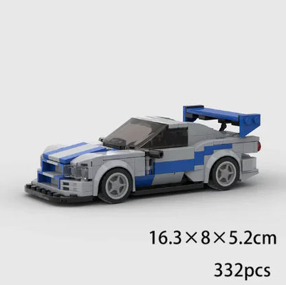 Creative MOC Technology Vehicles Tesla Toy Cars