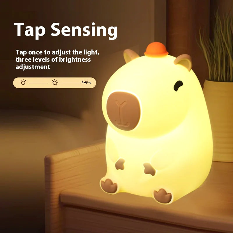 Silicone Capybara Night Lamp