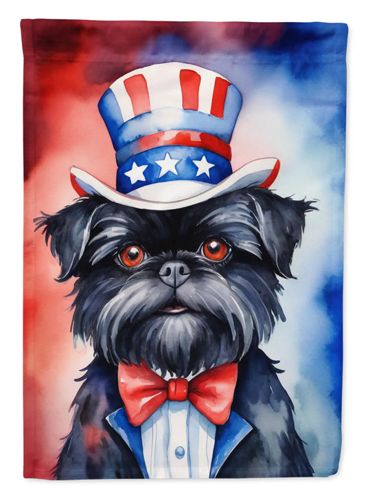 Affenpinscher Patriotic American Garden Flag