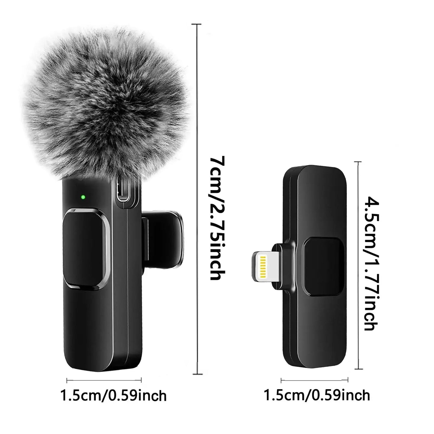 Wireless Lavalier Microphone Portable Solution For Mobile Recording