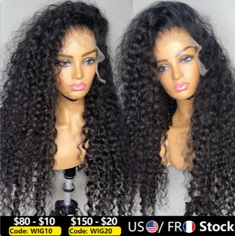 LuxeWave T-Part Deep Wave Human Hair Wig