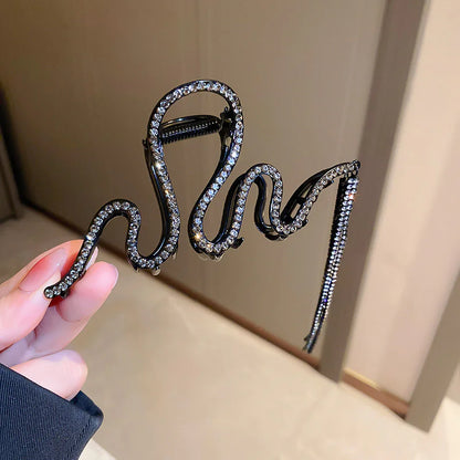 Wavy Fringe Diamond Hairpin