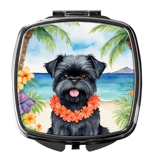 Affenpinscher Luau Compact Mirror