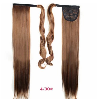 Synthetic Long Straight Wrap Around Hair Extension