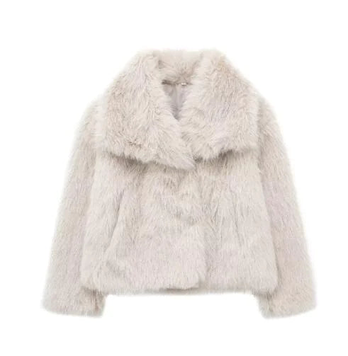 Women's Faux Fox Fur Coat