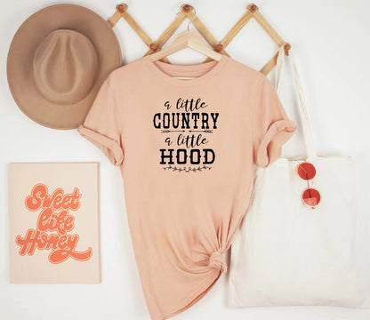 Camiseta Um Pouco Country Um Pouco Capuz, Camiseta de Música Country