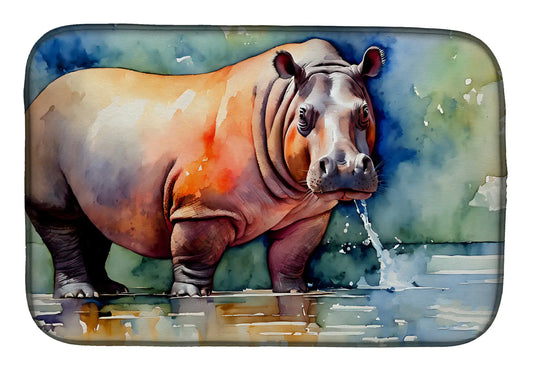 Hippopotamus Dish Drying Mat