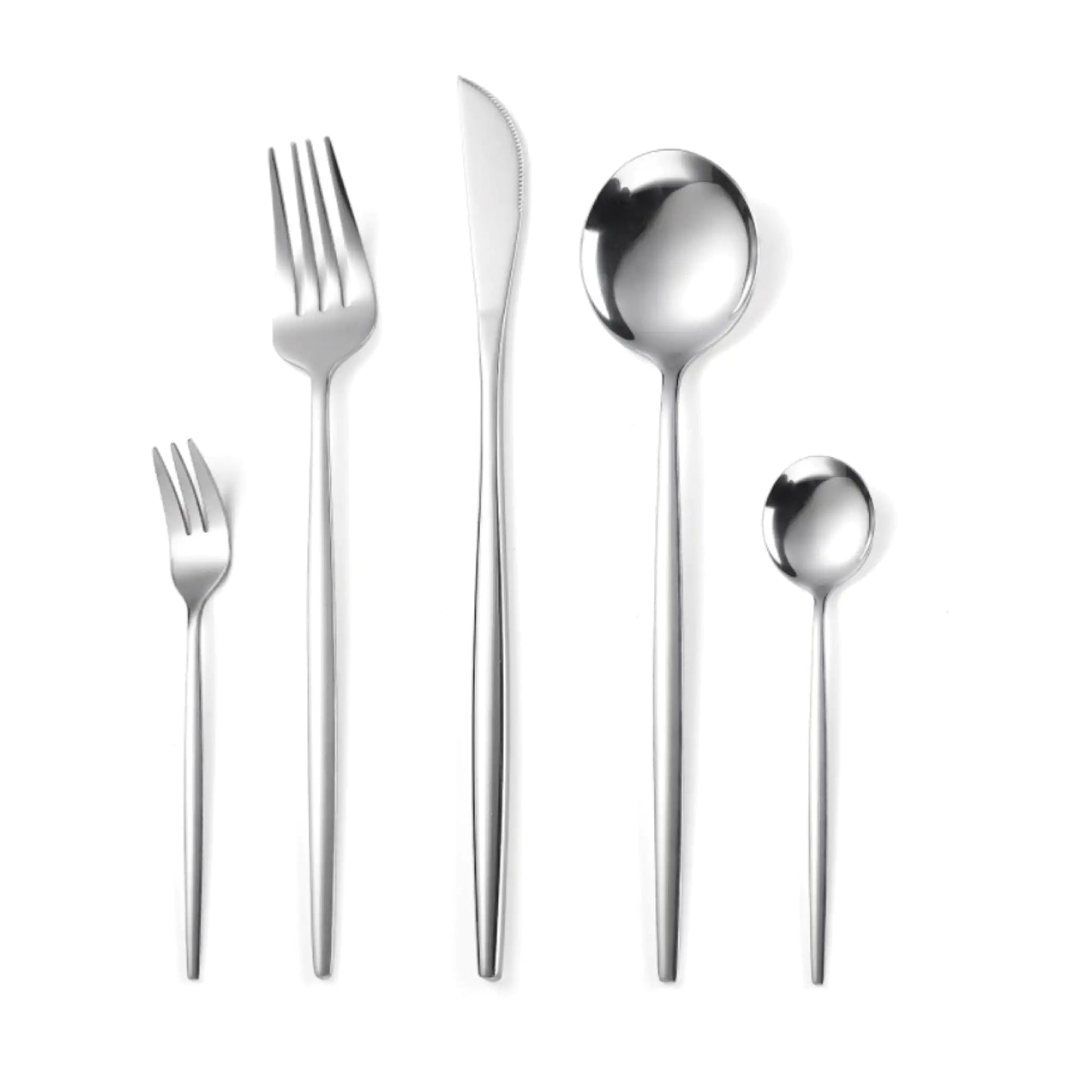 Slim Flatware -Place Set of 5