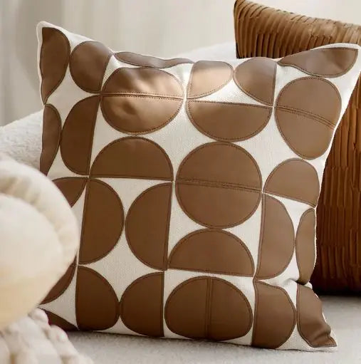 Brown Vintage Throw Pillow