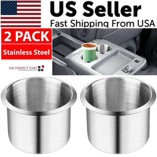 Universal Stainless Steel Cup Drink Holders for Car Boat Truck Marine Camper RV