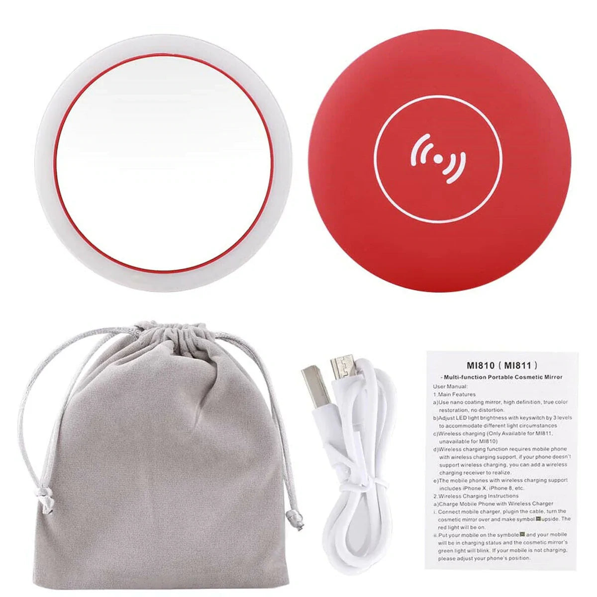 Mini Compact Circular Makeup Mirror