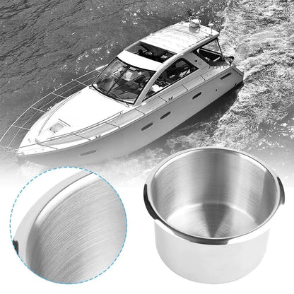 Universal Stainless Steel Cup Drink Holders for Car Boat Truck Marine Camper RV