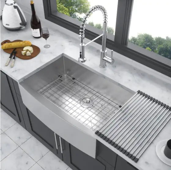 Stainless Steel Apron Front Farmhouse Kitchen Sink-Prohibited For Sale On Amazon