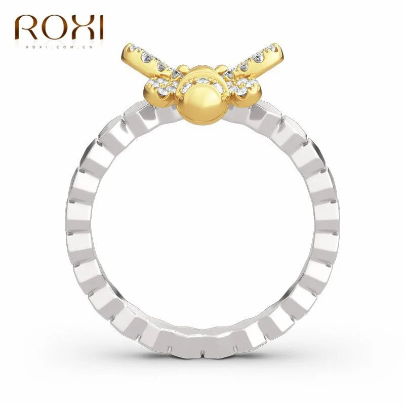 Honeycomb Ring - Accented Bee