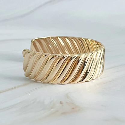 Cabled Cuff Bracelet