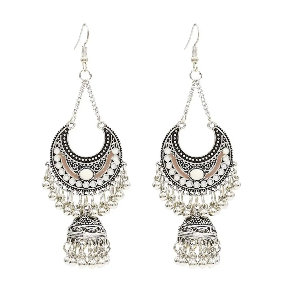 Egypt Vintage Silver Alloy Earrings for Women