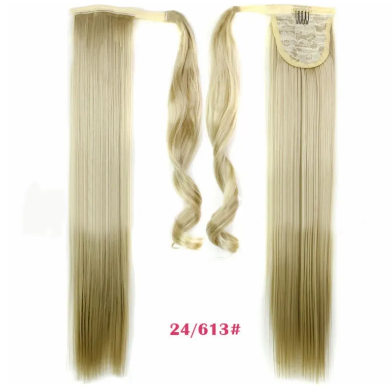 Synthetic Long Straight Wrap Around Hair Extension