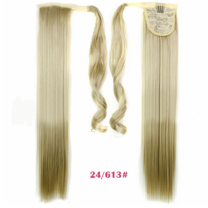 Synthetic Long Straight Wrap Around Hair Extension