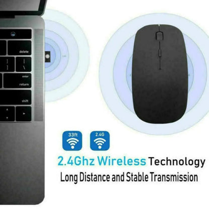 2.4GHz USB Wireless Optical Mouse Mice For Apple Mac Macbook Pro Air PC