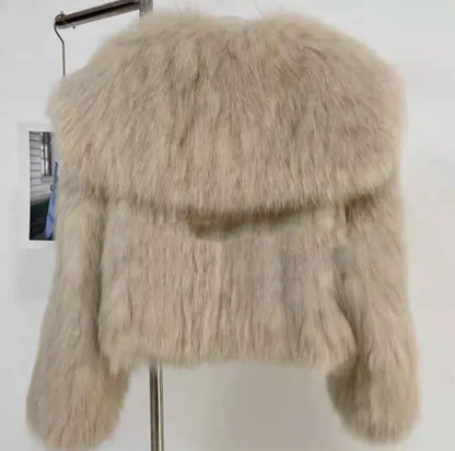 Women's Fur Young Coat Lapel