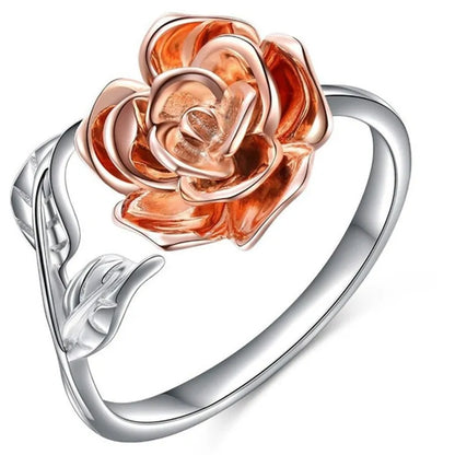 Rose with SIlver - Adjustable