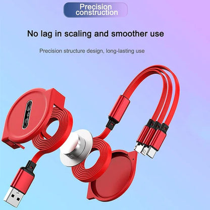 3 in 1 Retractable USB Cable