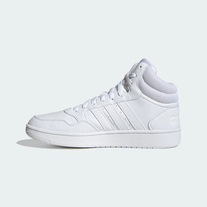 adidas Men's Hoops 3.0 Mid Sneaker 7 White/White/White