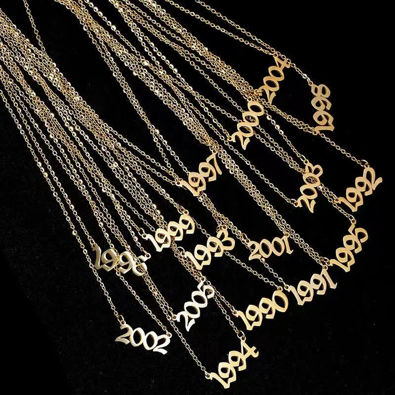 Personalized Wedding Date Necklace