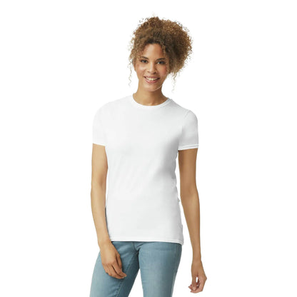 Gildan Women's Softstyle Cotton T-Shirt, Style G64000L, Multipack X-Large White (2-pack)