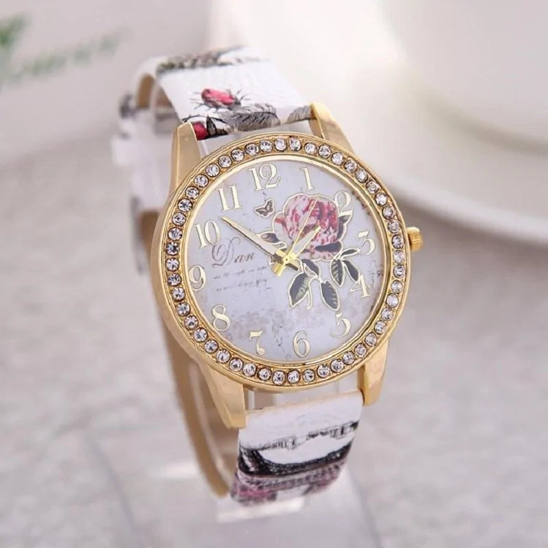 Floral with CZ Watch