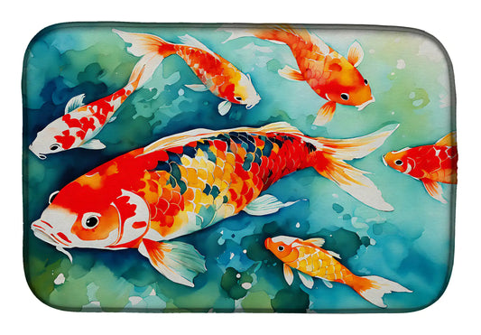 Koi Fish Dish Drying Mat