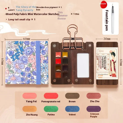 Mini Watercolor Painting Set